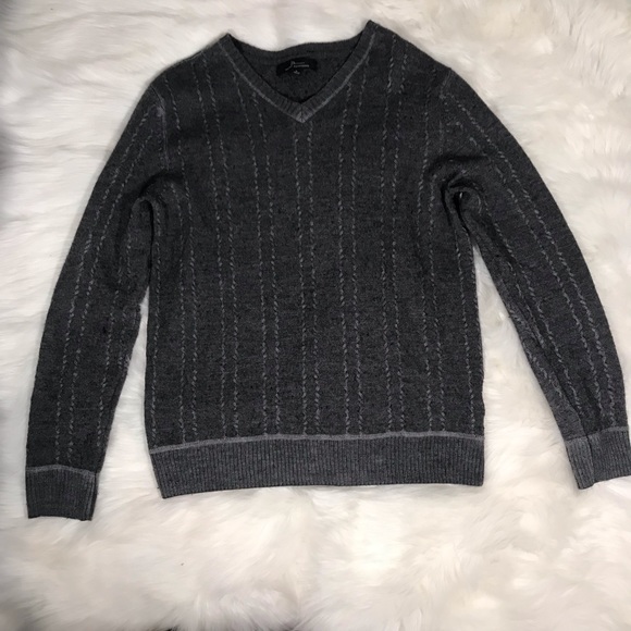 Marc Anthony Other - Marc Anthony Men's Gray Cable Knit Sweater Sz L
